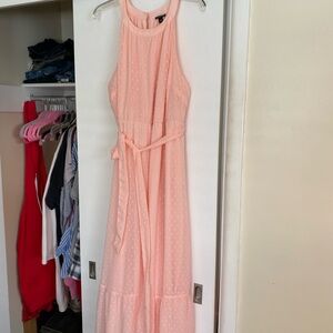 Torrid Pink/peach Sleeveless Maxi Dress
